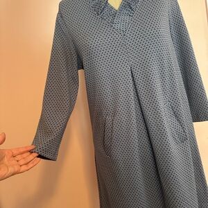 Tyler Boe Navy Textured Knit Dress